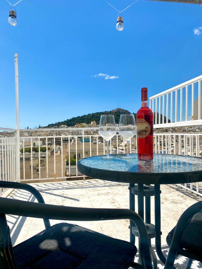 Apartment With Beautiful View Of Lycabettus Athena Bagian luar foto