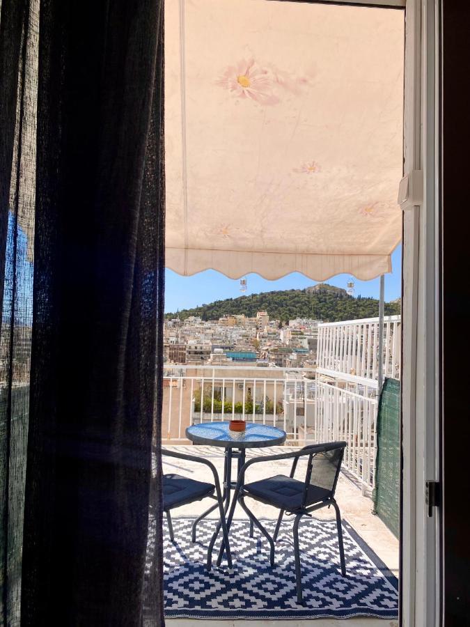 Apartment With Beautiful View Of Lycabettus Athena Bagian luar foto